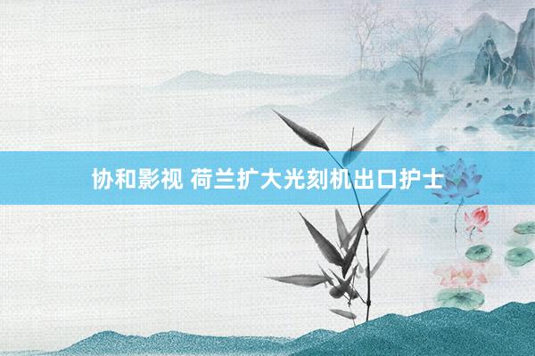 协和影视 荷兰扩大光刻机出口护士